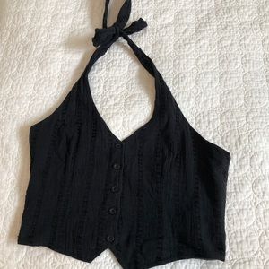 Textured Halter Top